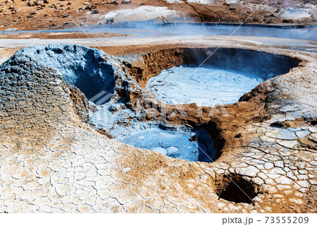 Geothermal area Hverir, Iceland. Geothermal area Hverir, Iceland. 73555209