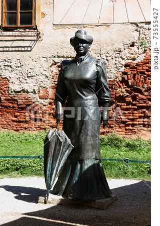 Statue of croatian writer Marija Juric Zagorka  73555427
