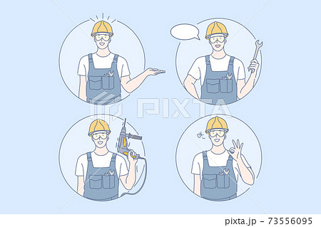 Building, repair, work set concept 73556095