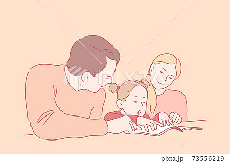 Preschool education, parenthood, childhood concept. 73556219