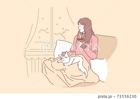 Cozy, relax, dream concept 73556230