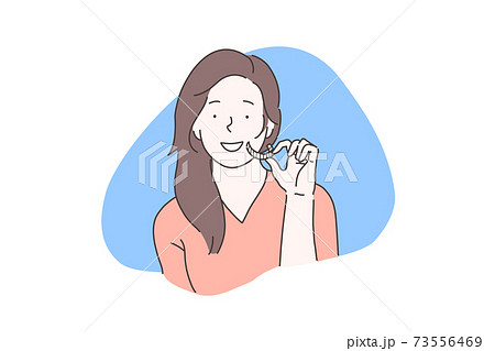 Oral cavity homecare, teeth whitening concept 73556469