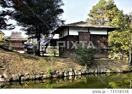 岡山県津山市にある回遊式日本庭園「衆楽園」：清涼軒 73558338