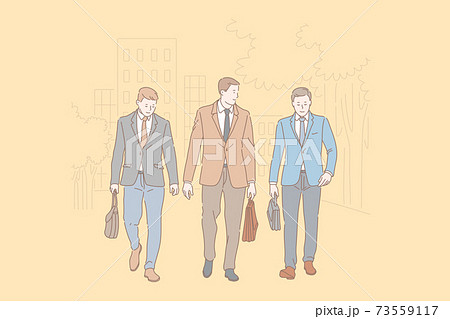 Company staff friendship and cooperation concept 73559117
