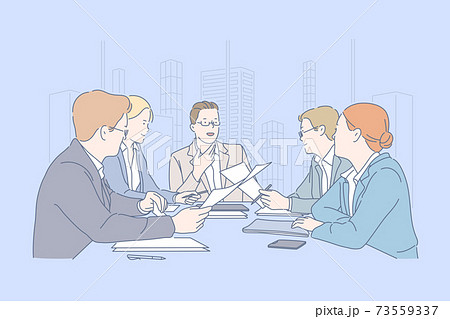 Teamwork, meeting, cooperation, business concept. 73559337
