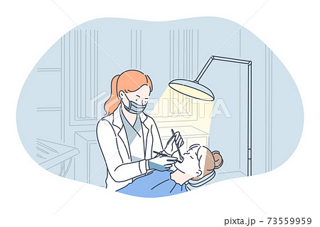 X-ray in medicine and dentistry concept 73559959