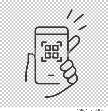 Smartphone, QR code reading, electronic payment. 73560366