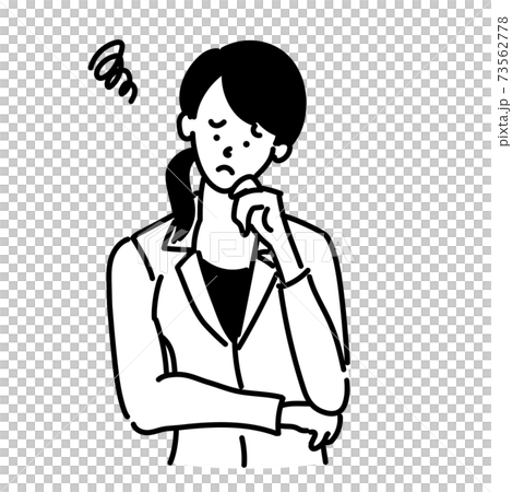 ビジネスシーン スーツ 女性 ポーズ 73562778
