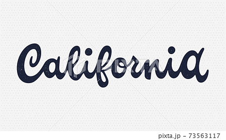 California lettering. Vintage vector grunge letters.  73563117