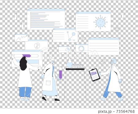 Chemical reseach concept. Coronavirus treatment complete development. Corona virus discovery. Laboratory finding prevention. Scientists and phd conclude phase 3 study of covid medicine Chemical reseach concept. Coronavirus treatment complete development. Corona virus discovery. Laboratory finding prevention. Scientists and phd conclude phase 3 study of covid medicine 73564768