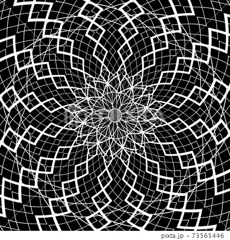 抽象 曼荼羅 模様 レースのイラスト素材 73565446 Pixta