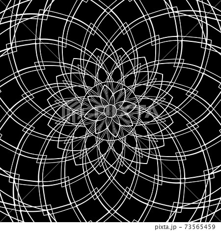 抽象 曼荼羅 模様 レースのイラスト素材 73565459 Pixta