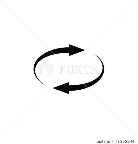 Spin rotate arrow icon. Reload round symbol 73565944