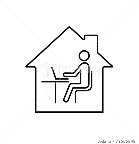 Remote work online, office from home 73565949