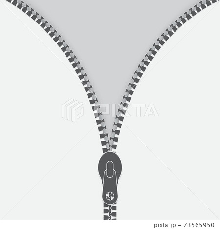 Open Zipper minimal logo. Zip iicon 73565950