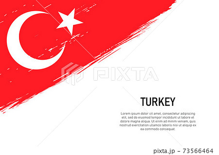 Grunge styled brush stroke background with flag of Turkey Grunge styled brush stroke background with flag of Turkey 73566464