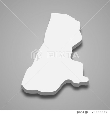 3d isometric map of Tel Aviv District is a region of Israel, 73566635