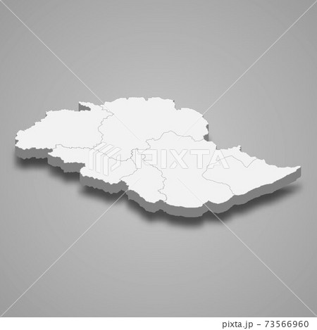 3d isometric map of Gilgit-Baltistan is a province of Pakistan 73566960
