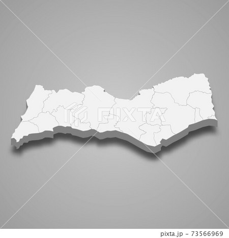 3d isometric map of Faro is a district of Portugal 3d isometric map of Faro is a district of Portugal 73566969