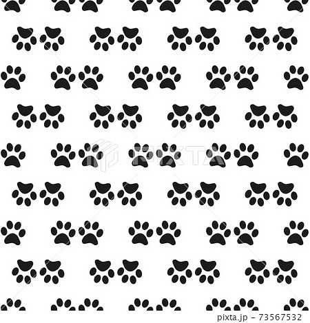 Cartoon paw for wallpaper design. Cartoon Modern design. Seamless fabric texture. Cartoon paw for wallpaper design. Cartoon Modern design. Seamless fabric texture. 73567532