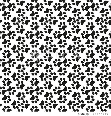 Cartoon paw for wallpaper design. Cartoon Modern design. Seamless fabric texture. 73567535