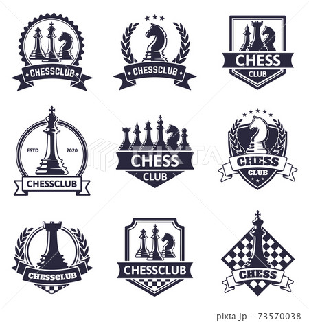 Chess club emblem. Chess game, chess tournament... - Stock ...