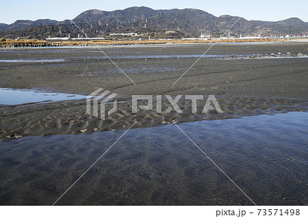 干潟の潮流の跡 干潟の潮流の跡 73571498