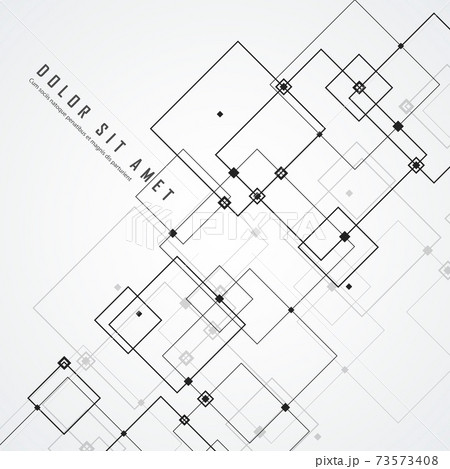 Vector connections with dots lines black white background 73573408