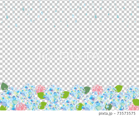 Colorful hydrangea frame illustration card 73573575