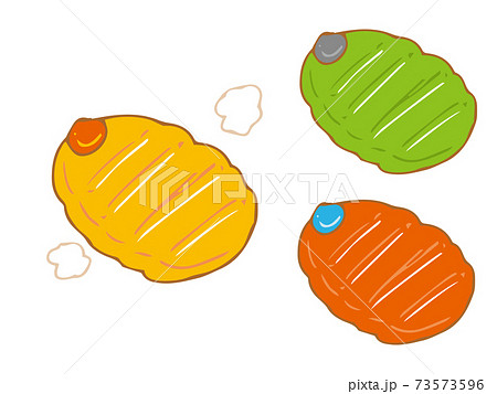 湯たんぽ 3色のイラスト素材