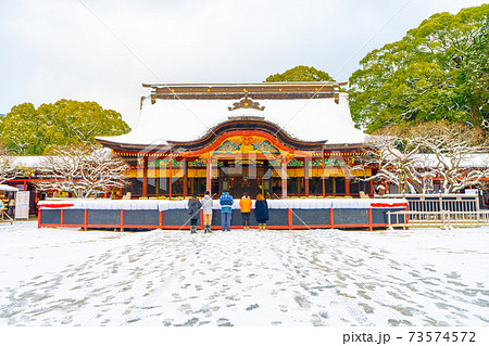 雪の太宰府天満宮 福岡県太宰府市 雪の太宰府天満宮 福岡県太宰府市 73574572