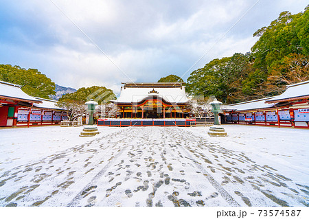 雪の太宰府天満宮 福岡県太宰府市 73574587