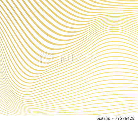 Abstract gold color warped Diagonal Striped Background. Vector curved twisted slanting, waved lines texture. Brand new style for your business design. 73576429