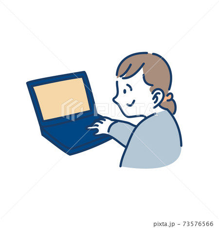 ネット注文 女性のイラスト素材