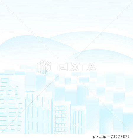 オフィスビルの街並み背景イラスト素材 ビジネス背景素材 のイラスト素材