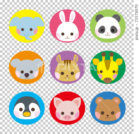 Animal circular icon set Animal circular icon set 73578070