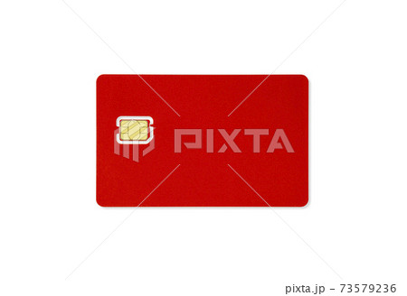 nano simカード レッド 73579236