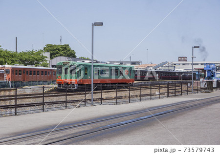 モオカ14形　ローカル線　真岡駅　ディーゼル車　停車 73579743