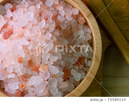 The Himalayan Salt close up image for food content. 73580114