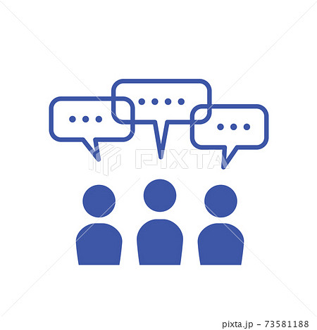 話し合いアイコン 73581188