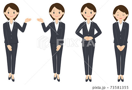 パンツスーツ女性2-1 73581355