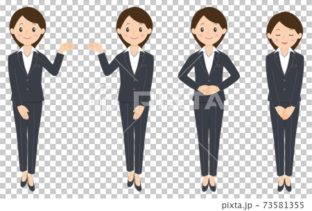 パンツスーツ女性2-1 73581355