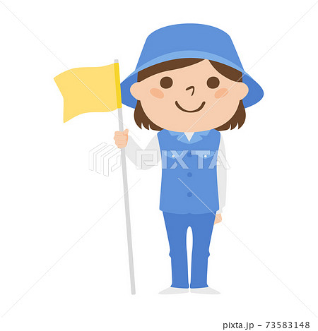 ゴルフ場で働く女性キャディのイラスト 旗のピンを持ってる女性 のイラスト素材 ゴルフ場で働く女性キャディのイラスト 旗のピンを持ってる女性 のイラスト素材