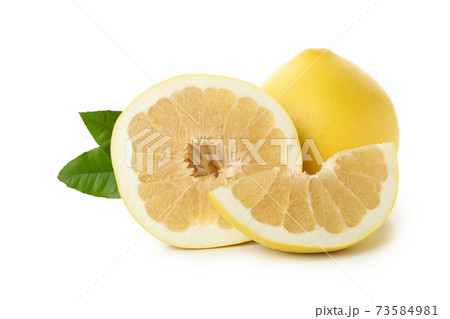 Ripe pomelo fruit isolated on white background Ripe pomelo fruit isolated on white background 73584981