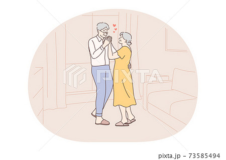 Senior elderly couple living happy active lifestyle concept 73585494