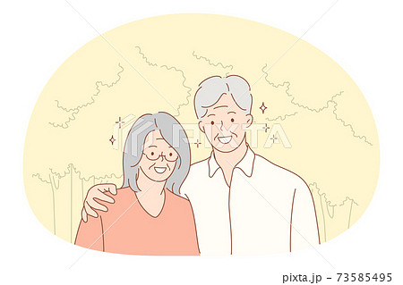 Senior elderly couple living happy active lifestyle concept 73585495