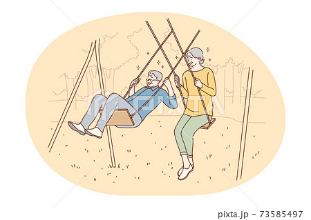 Senior elderly couple living happy active lifestyle concept 73585497