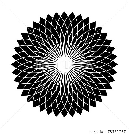 Abstract decorative geometric circle pattern. 73585787