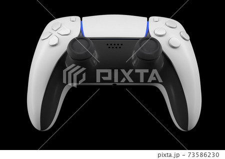 Realistic video game controller isolated on black with clipping path. Realistic video game controller isolated on black with clipping path. 73586230