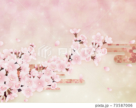 桜 背景素材のイラスト素材